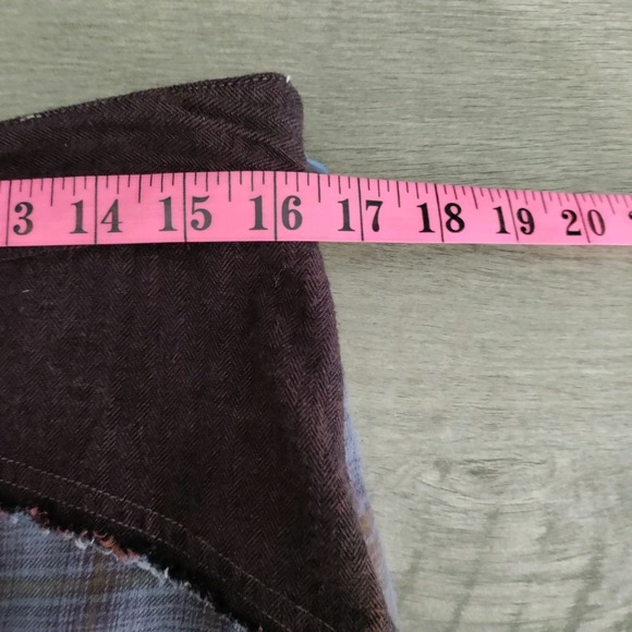 Free People Palma Plaid Flannel Maxi Skirt Size 14 Boho Peasant - Picture 5 of 7